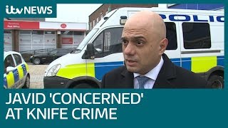 Javid deeply concerned at spiralling levels of violent crime in UK  ITV News [upl. by Adelpho597]