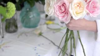 How to make a Rose Hand  tied Bridal Bouquet [upl. by Anelram]