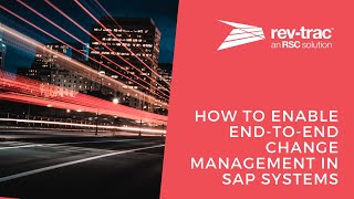 How to enable end to end change management in SAP systems [upl. by Autry501]