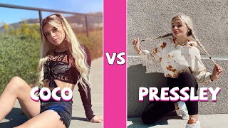 Coco Quinn Vs Pressley Hosbach TikTok Dance Battle April 2021 [upl. by Toomay]