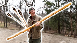 Building Bows amp Arrows for Hunting with Backyard Wood [upl. by Grim]