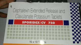 SporidexCV 750 Tablets  Uses Side Effects and Composition [upl. by Divadnoj]