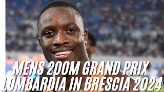 Mens 200M Grand Prix Lombardia in Brescia [upl. by Christoffer731]