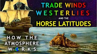 How The Atmosphere Works  Trade Winds Westerlies and the Horse Latitudes [upl. by Tegdig818]