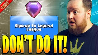 What Happens After You Push a Low Town Hall to Legends League  Clash of Clans [upl. by Nylecsoj]