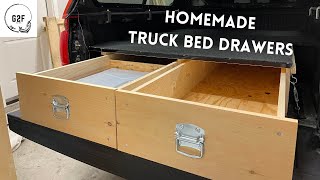 How to Build Truck Bed Drawer System  DIY  CAMPING  HOMEMADE [upl. by Kathye]