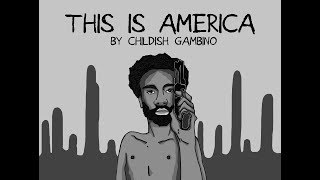 Childish Gambino This is America EngKorean Lyrics 한국어 가사해석 [upl. by Meikah]