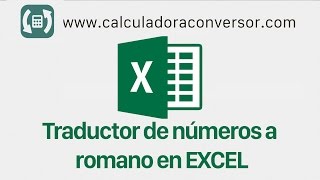 Traductor a números romanos con Excel [upl. by Araec550]