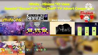 Xfinity  Minions quotX1 Voice Remotequot quotSoccerquot 🆚 quotTop Chefquot TV Advert Comparison [upl. by Nagar]