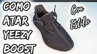 ⚠️COMO ATAR TUS YEEZYS 350 ESTILO KAWS  HOW TO LACE ADIDAS YEEZY BOOST 350 V2 KAWS STYLE⚠️ [upl. by Zamora]