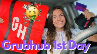 First Day Trying Grubhub  How Much I Made [upl. by Martreb]