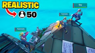 I Tried 50PLAYER TRIO ZONEWARS  in Fortnite Realistic Scrim Endgames [upl. by Hanikas]