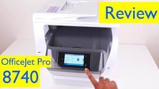 HP OfficeJet Pro 8740 Review  AllinOne Wireless Inkjet Printer [upl. by Elnora]