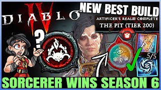 Diablo 4  Sorcerer  Best Season 6 Class  New Best HIGHEST DAMAGE Build amp ALL PTR Changes Guide [upl. by Ailenroc]