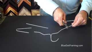 How to Make Easels For Your Picture Frames Out Of A Wire Hanger [upl. by Yeliah]