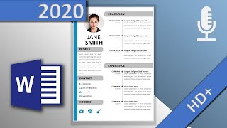 How to Make an Easy Resume in Microsoft Word latest [upl. by Asserak]