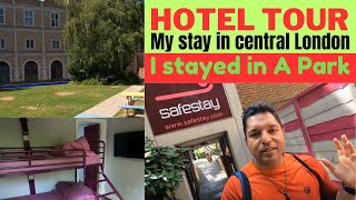 My stay in Central London at Safestay Holland Park Kensington  Room Tour amp Hotel Review [upl. by Talley]