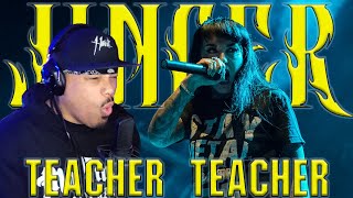 MY FAVORITE SO FAR  Teacher Teacher  JINJER  Rapper REACTION  COMMENTARY [upl. by Attekahs]