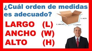 ✅ Cuál orden de medidas LARGO ANCHO ALTO es correcto❓ [upl. by Aetnahs]