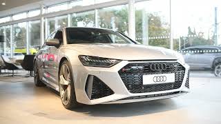 Experience the sounds of the spectacular Audi RS6 at Portsmouth Audi Harwoods Group  Audi ASMR [upl. by Auqenwahs]