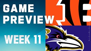 Cincinnati Bengals vs Baltimore Ravens  2023 Week 11 Game Preview [upl. by Sonia222]