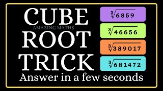 CUBE ROOT TRICK [upl. by Tfat]