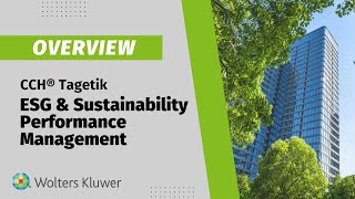 Get started with CCH® Tagetik ESG amp Sustainability Performance Management today [upl. by Ronile]