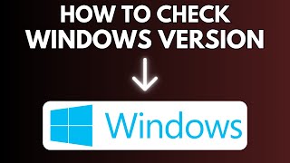 How To Check Your Windows Version [upl. by Malik]