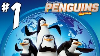 Penguins of Madagascar Video Game Walkthrough  PART 1  Cheezy Dibbles Wii U Gameplay [upl. by Aiset405]