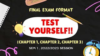 TEST YOURSELF amp CHECK CHAPTER 1 2 amp 3  SP015 PHYSICS MATRICULATION [upl. by Alwitt]