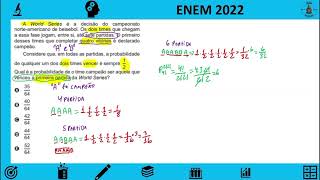 ENEM 2022  A World Series é a decisão do campeonato norteamericano de beisebol Os dois times q [upl. by Garvin]