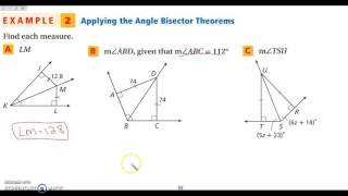 51 Perpendicular and Angle Bisectors [upl. by Leid]