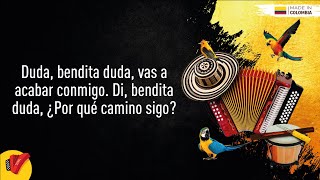 Bendita Duda Churo Díaz Video Letra  Sentir Vallenato [upl. by Haim]