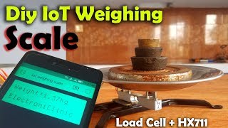 DIY IoT Weighing Scale using HX711 Load Cell Nodemcu ESP8266 Arduino amp Blynk [upl. by Martz666]