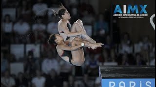 París 2024 Alejandra Orozco y Gaby Agúndez terminan en quinto lugar en clavados sincronizados [upl. by Elise989]