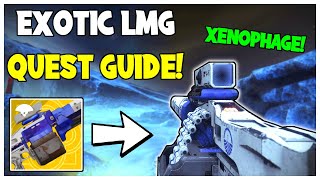 Super Easy How To Get The Xenophage Exotic Machine Gun Exotic Quest Guide  Destiny 2 [upl. by Euqram]