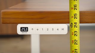 Advanced Keypads Calibrating the Desk Height of an UPLIFT Standing Desk [upl. by Adnilema906]