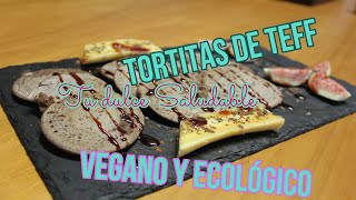 Tortitas de teffcomo hacer tortitas sin gluten y saludablestortitas veganas [upl. by Anilahs952]