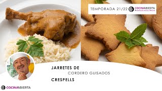 Jarretes de CORDERO guisados 👩🏼‍🍳 CRESPELLS 🍪 Cocina Abierta de Karlos Arguiñano 🍽️ [upl. by Satsoc]