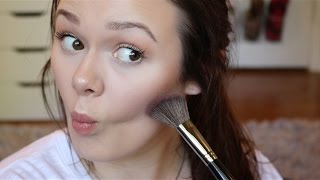 How To BronzeContourBlushHighlight The Face [upl. by Ikcin]