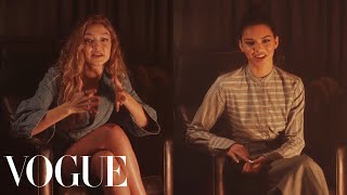 Kendall Jenner Gigi Hadid and Paloma Elsesser Tell Scary Stories  Vogue [upl. by Gravante]