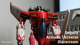 Transformers Legacy Armada Universe Starscream  MrLoubat Review No 28 [upl. by Repinuj309]