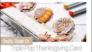 Triple Pop Thanksgiving Card with Cristena [upl. by Ariajay]