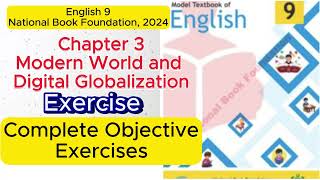 English 9 Unit 3 Modern World and Digital Globalization Complete Objective Exercises NBF 2024 [upl. by Carla405]