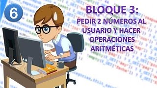 6 Diagrama de Flujo en DFD  Operadores  Pedir 2 números y hacer operaciones aritméticas [upl. by Mobley]