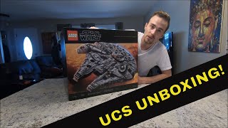 Unboxing LEGO Star Wars Ultimate Collectors Series Millennium Falcon 75192 [upl. by Lerak433]