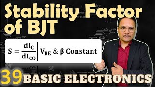 Stability Factor of BJT  Stability Factor for Common Emitter Configuration  DC Load Line of BJT [upl. by Annij]