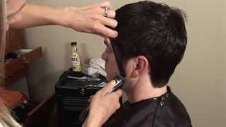 HOW TO CUT Mens Medium  Long Hair with Scissors  Hair Tutorial [upl. by Lauter291]