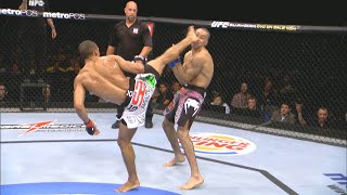 Edson Barboza SPINNING WHEEL KICK KOed etim  UFC FightNight Barboza v Chikadze  SlowMo BirdView [upl. by Bail]