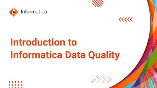 Introduction to Informatica Data Quality [upl. by Haraz]